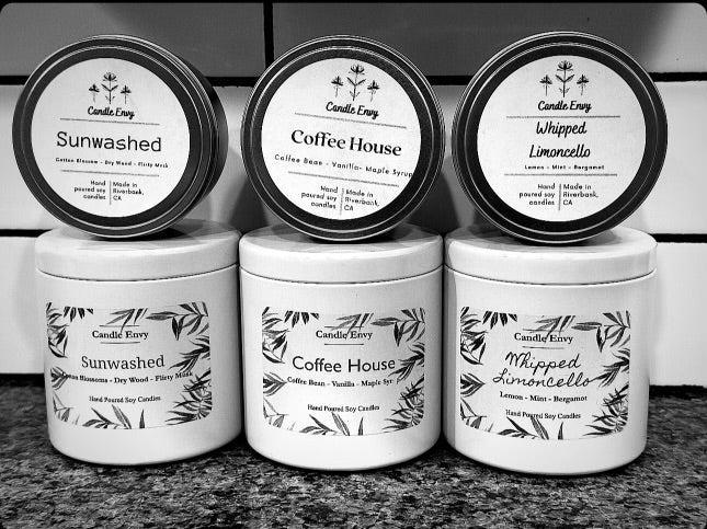 Spring Small soy candle tins