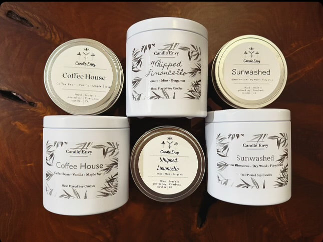 Spring Small soy candle tins